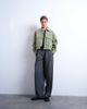 Topshop Topshop faux suede short jacket with patch pockets in sage-Green - 4