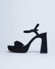 Topshop Topshop Faye chunky platform heeled sandals in black - 3