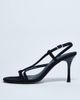 Topshop Topshop Felicity strappy high heel sandals in black faux suede - 1