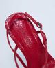 Topshop Topshop Felicity strappy high heel sandals in red snake - 2