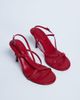 Topshop Topshop Felicity strappy high heel sandals in red snake - 3