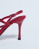 Topshop Topshop Felicity strappy high heel sandals in red snake - 4