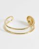 Topshop Topshop Femi cuff bracelet in gold - 1