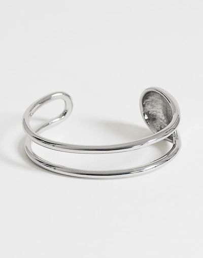 Topshop Topshop Femi cuff bracelet in silver