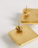 Topshop Topshop Fifi waterproof stainless steel stud 2 tone earrings in silver and gold - 3