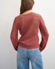 Topshop Topshop fine-gauge knit henley neck top in rust red-Multi - 3