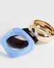 Topshop Topshop Finn 3 pack resin bangles in gold, blue and brown-Multi - 3