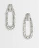 Topshop Topshop Finnley embellished earring in silver - 1