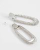 Topshop Topshop Finnley embellished earring in silver - 3