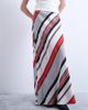 Topshop Topshop floor length maxi bias skirt in red and white stripe-Multi - 3