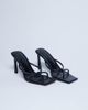 Topshop Topshop Flora strappy toe loop high heels in black - 1