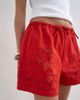 Topshop Topshop floral applique short in red - part of a set - 3