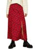 Topshop Topshop Floral Double Split Midi Skirt - 1