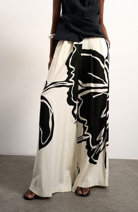Topshop Topshop Floral Placement Palazzo Pants