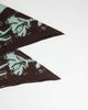 Topshop Topshop floral print waist belt in chocolate and turquoise-Brown - 3