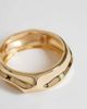 Topshop Topshop Flower 3 pack resin bangles in neutral and gold mix - 3