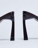 Topshop Topshop Floyd strappy buckle detail square toe high heel sandals in chocolate-Brown - 3