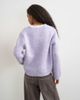 Topshop Topshop fluffy eyelash knit cardigan in periwinkle-Blue - 4