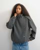 Topshop Topshop formal bomber jacket in gray - 1