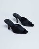 Topshop Topshop Fox real leather pony heeled mules in black - 2