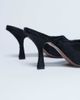 Topshop Topshop Fox real leather pony heeled mules in black - 3