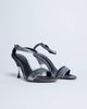 Topshop Topshop Fran real leather pony with metal high heels in silver pony - 2