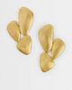 Topshop Topshop Frankie brushed earring in gold - 1