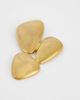 Topshop Topshop Frankie brushed earring in gold - 4