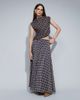 Topshop Topshop full circle chiffon maxi skirt in purple plaid print - part of a set - 1