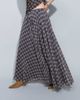 Topshop Topshop full circle chiffon maxi skirt in purple plaid print - part of a set - 3