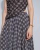 Topshop Topshop full circle chiffon maxi skirt in purple plaid print - part of a set - 4
