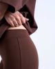 Topshop Topshop full length heavyweight leggings in chocolate brown - 2