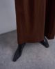 Topshop Topshop full maxi skirt in brown with black stripe - 4