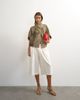 Topshop Topshop Funnel mock sleeve sports top in olive-Green - 1
