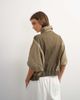 Topshop Topshop Funnel mock sleeve sports top in olive-Green - 4