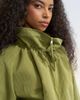 Topshop Topshop funnel neck jacket with tie waist in olive - part of a set-Green - 3