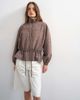 Topshop Topshop funnel neck nylon plaid anorak in multi - 1