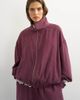 Topshop Topshop funnel neck track jacket in fig - part of a set-Red - 1