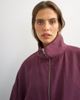 Topshop Topshop funnel neck track jacket in fig - part of a set-Red - 4