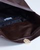 Topshop Topshop Gaia large clutch purse with gold-tone hardware in chocolate-Brown - 3