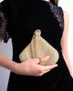 Topshop Topshop Galaxy small rhinestone clutch purse in gold - 4