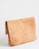 Topshop Topshop George oversized clutch bag in deer print-Brown - 4
