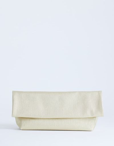 Topshop Topshop George oversized clutch bag in gold