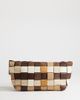 Topshop Topshop George oversized clutch bag in neutral weave mix - 4