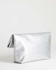 Topshop Topshop George weave oversized clutch bag in silver - 4