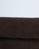 Topshop Topshop Georgia folded borg clutch grab bag in chocolate-Brown - 2