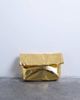 Topshop Topshop Georgia folded clutch grab bag in gold - 3
