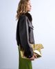 Topshop Topshop Georgia folded clutch grab bag in gold - 4