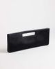 Topshop Topshop Giavanna hair-on real leather medium rectangle clutch purse in black - 2