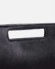 Topshop Topshop Giavanna hair-on real leather medium rectangle clutch purse in black - 3